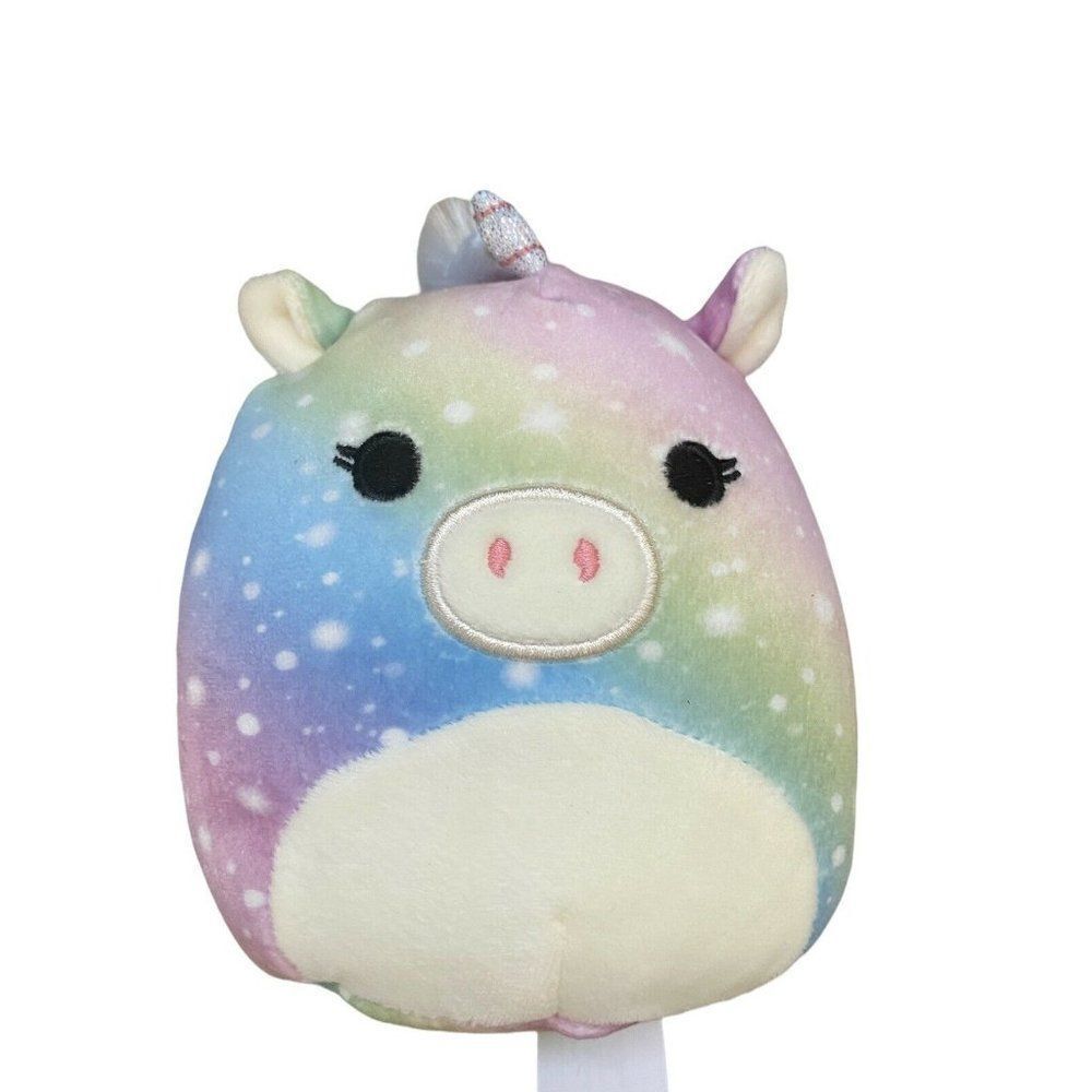 *5" Prim the Unicorn Squishmallow NEW 2022 Easter Pastel Pink Rainbow